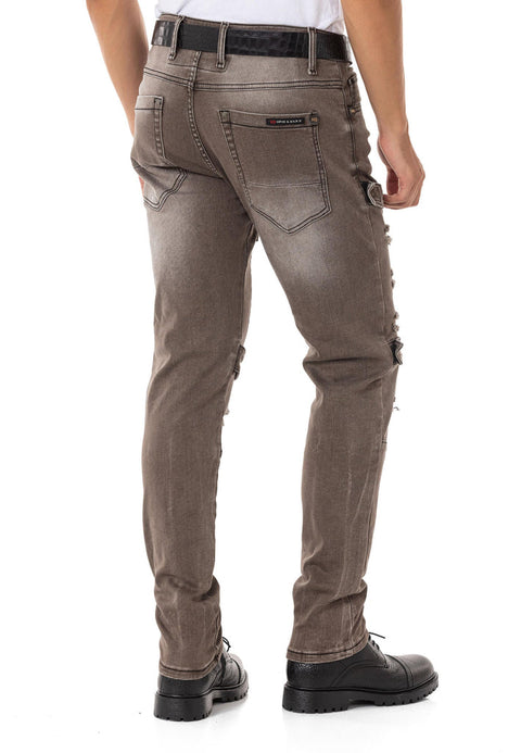 CD555 Slim Cut Basic Men's Jean Trousers