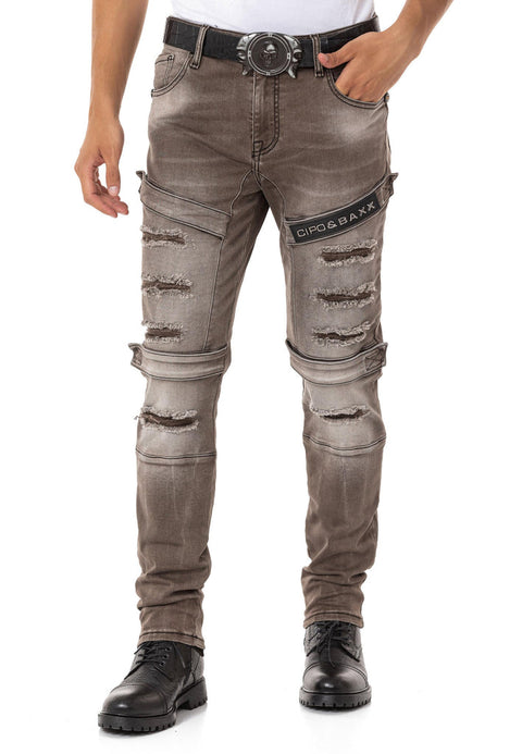 CD555 Slim Cut Basic Men's Jean Trousers