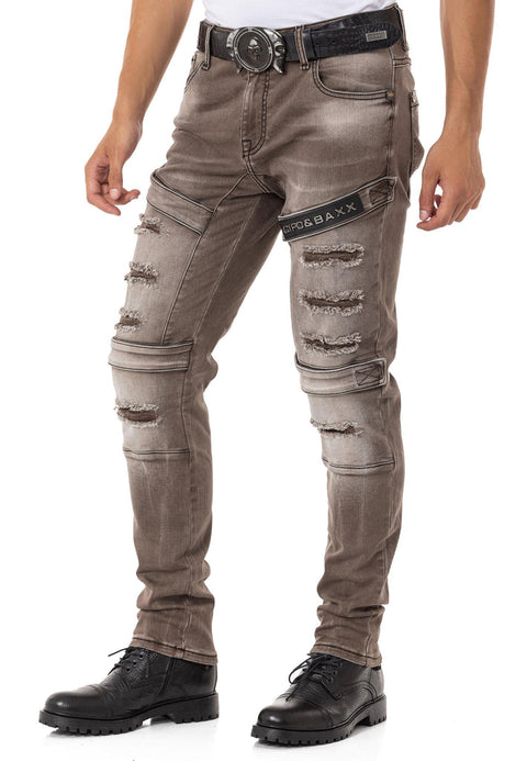 CD555 Slim Cut Basic Men's Jean Trousers