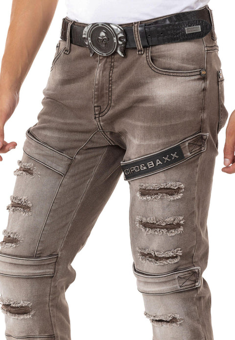 CD555 Slim Cut Basic Men's Jean Trousers