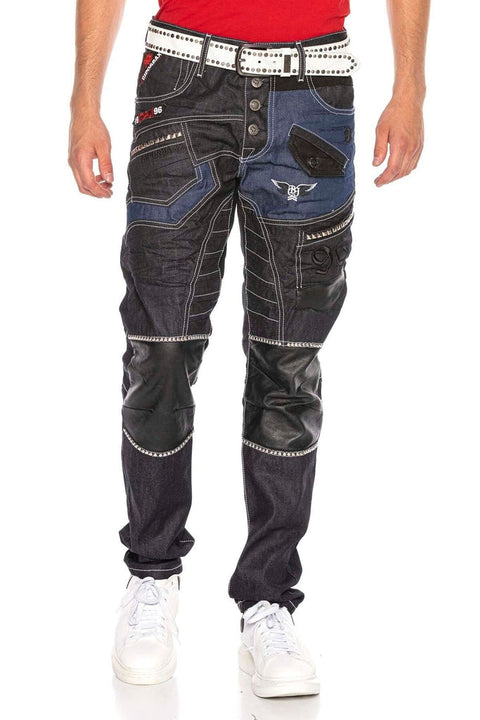 CD639 Low Waist Loose Cut Rapper Men's Jean Pants