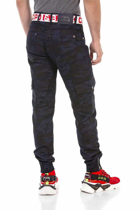 CD690 Camouflage Rubber Leg Men's Cargo Pants