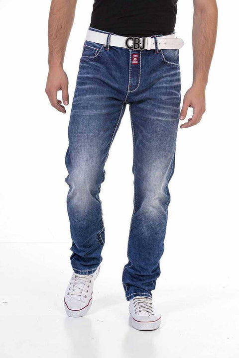 CD704 Regular Fit Labeled Men's Jean Trousers