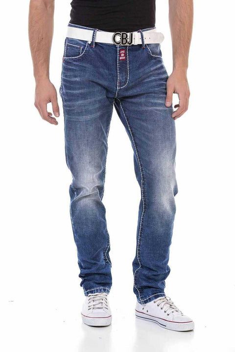 CD704 Regular Fit Labeled Men's Jean Trousers