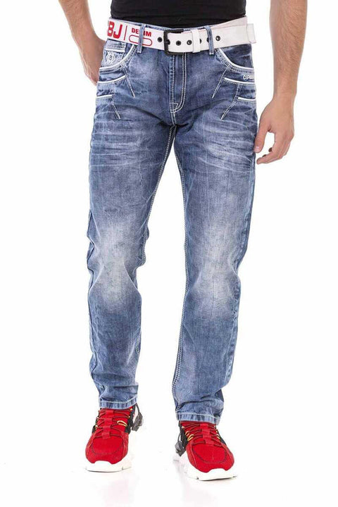CD723 Pocket Detailed Regular Fit Men's Jean Trousers
