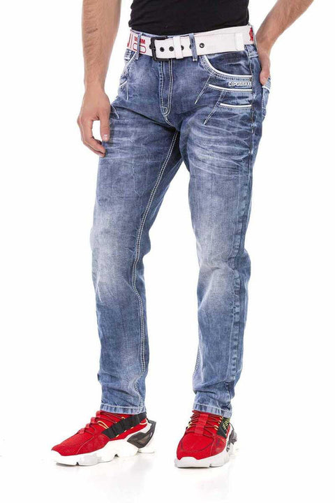 CD723 Pocket Detailed Regular Fit Men's Jean Trousers