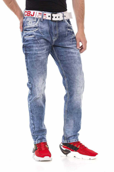 CD723 Pocket Detailed Regular Fit Men's Jean Trousers