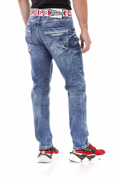 CD723 Pocket Detailed Regular Fit Men's Jean Trousers