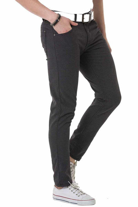 CD724 Slim Fit Basic Men's Linen Trousers
