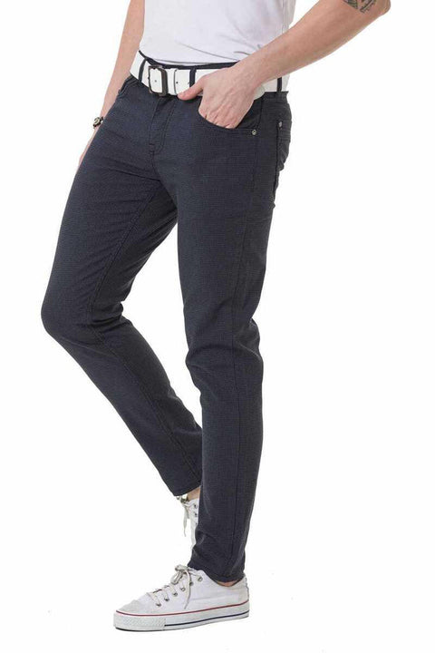 CD724 Slim Fit Basic Men's Linen Trousers