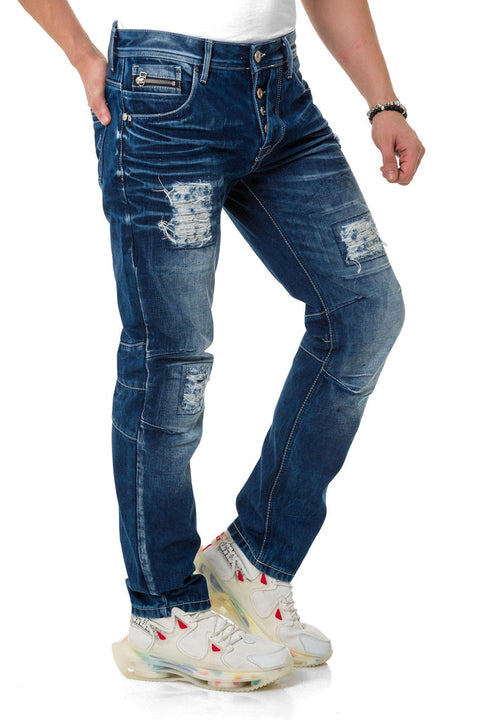 CD838 Flashy Regular Men's Jean Trousers