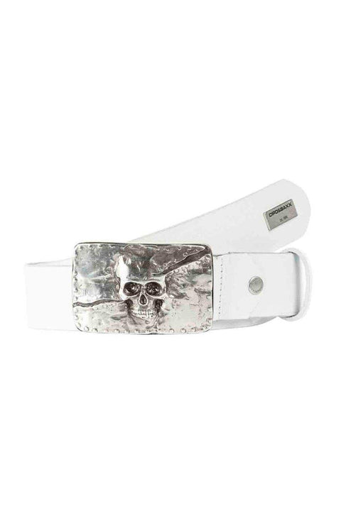 CG170 Skull Silhouette Leather Belt