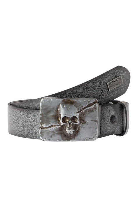 CG170 Skull Silhouette Leather Belt