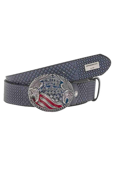 CG197 Leather Belt with Metal Buckle