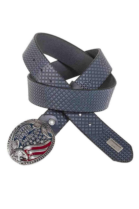 CG197 Leather Belt with Metal Buckle