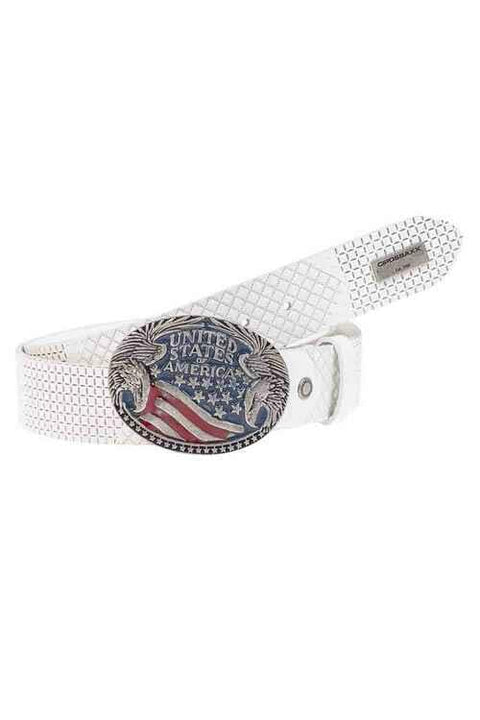 CG197 Leather Belt with Metal Buckle