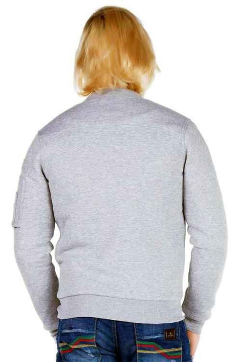 CJ151 College Collar Zippered Short Men's Coat