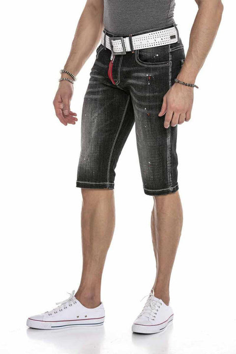CK240 Men's Zippered Basic Men's Denim Shorts