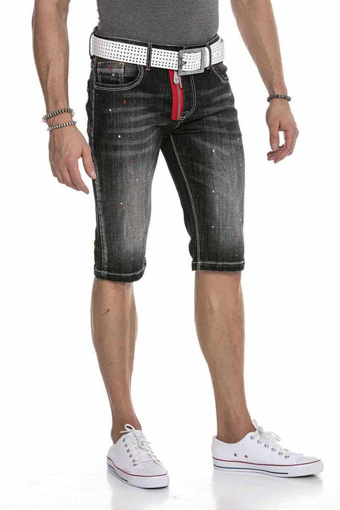 CK240 Men's Zippered Basic Men's Denim Shorts