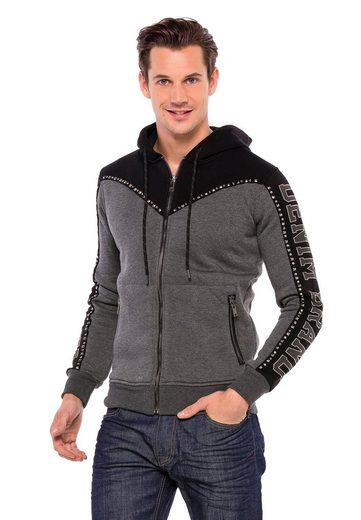 CL381 Metal Drop Stoned Hooded Winter Sweatshirt
