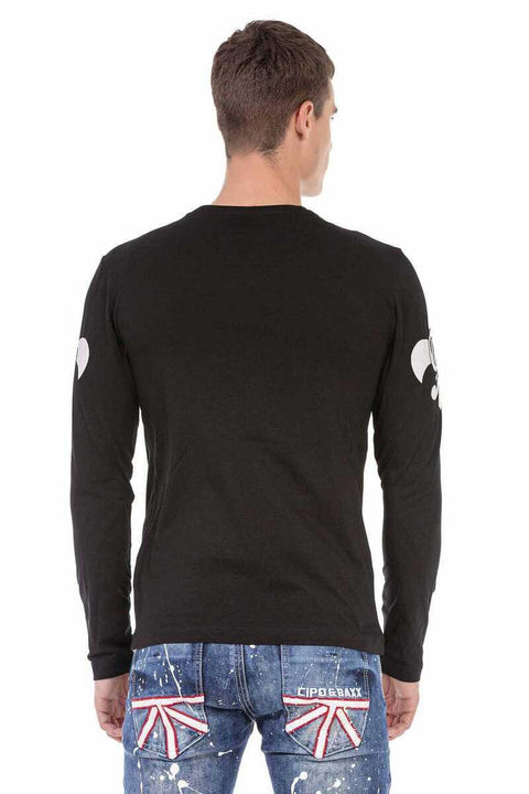 CL454 Stoned Skull Thin Sweatshirt