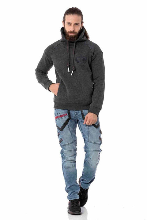 CL529 Jumbo Collar Winter Sweatshirt