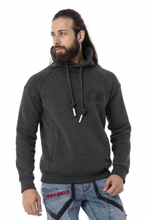 CL529 Jumbo Collar Winter Sweatshirt