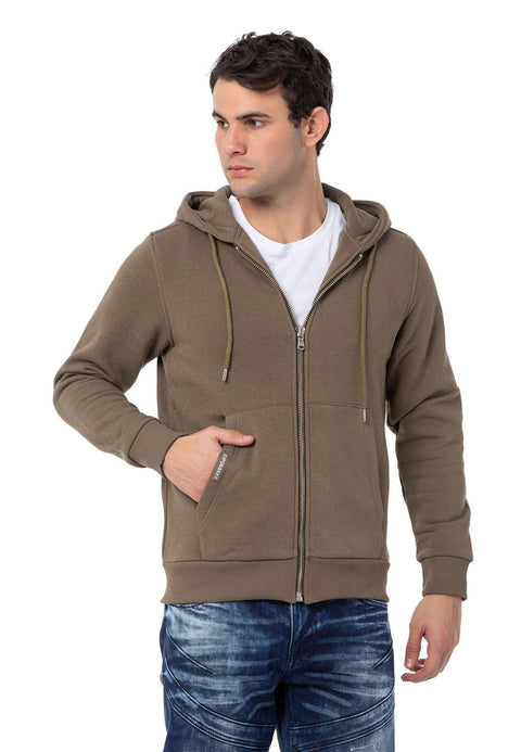 CL556 Men's Basic Zip Sweatshirt