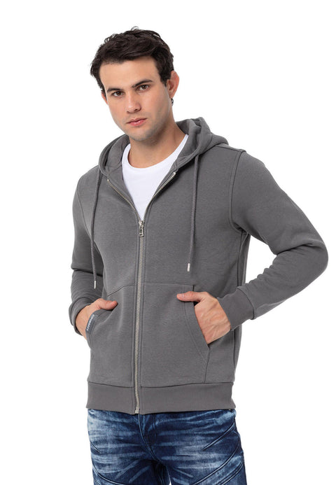 CL556 Men's Basic Zip Sweatshirt