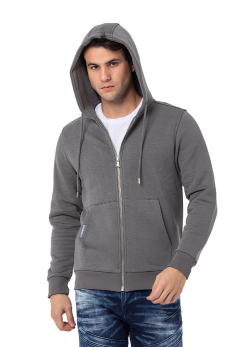 CL556 Men's Basic Zip Sweatshirt