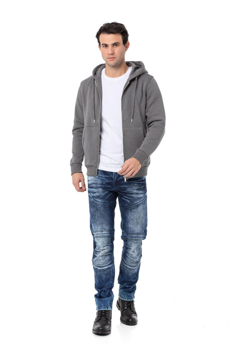 CL556 Men's Basic Zip Sweatshirt