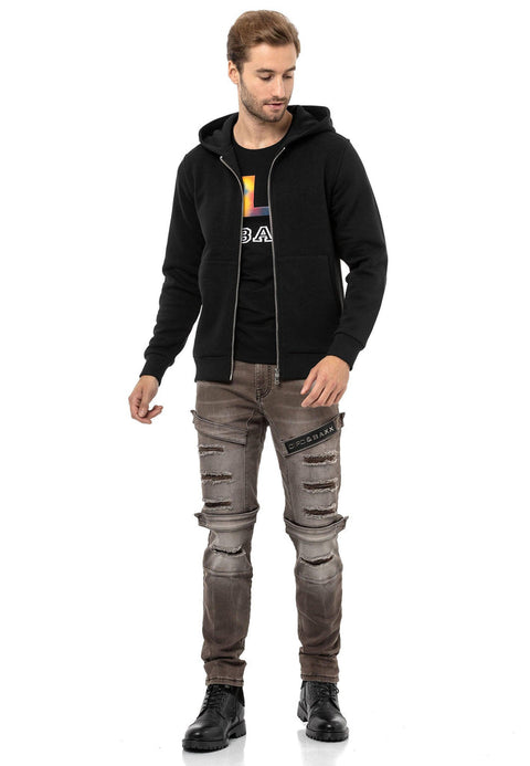 CL556 Men's Basic Zip Sweatshirt