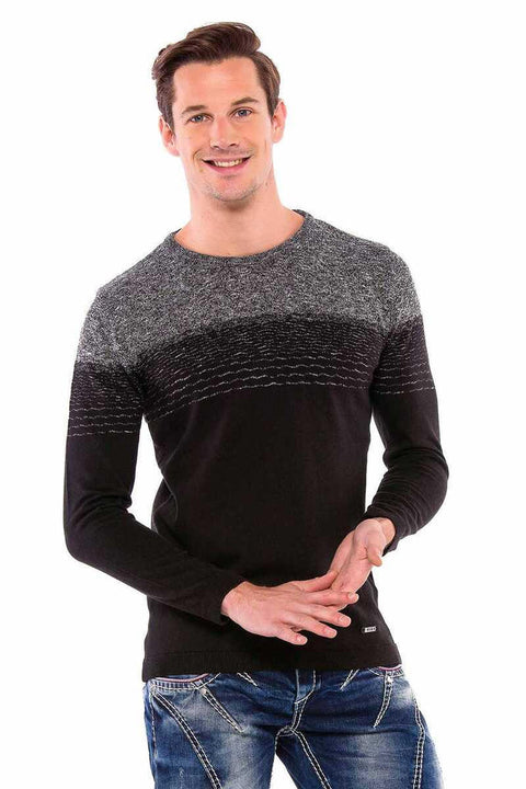 CP200 Double Color Knitwear Men's Sweater