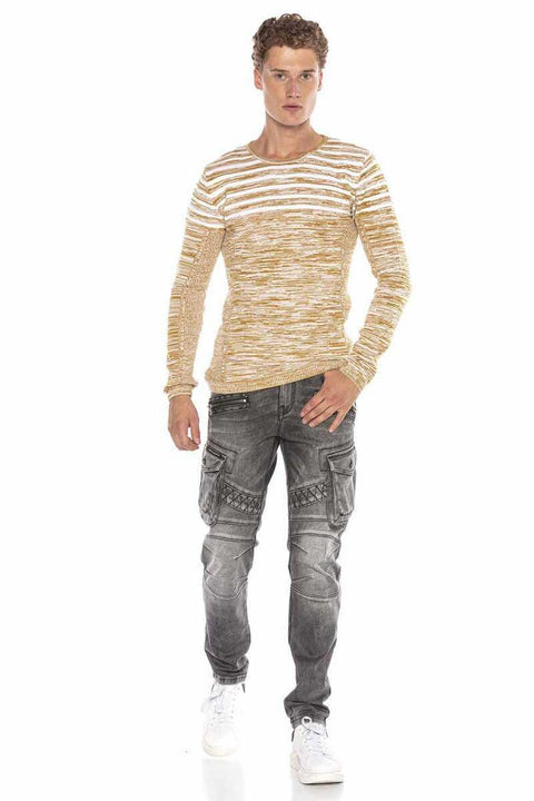 CP223 Crew Neck Slim Fit Men's Sweater