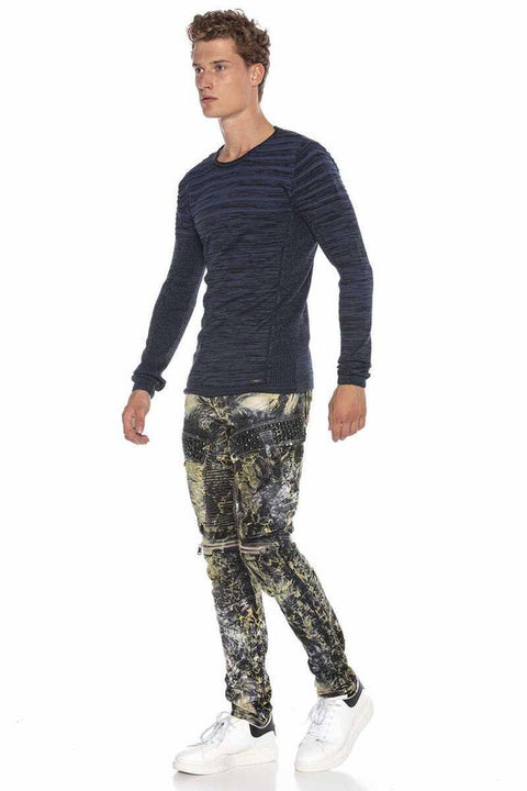 CP223 Crew Neck Slim Fit Men's Sweater