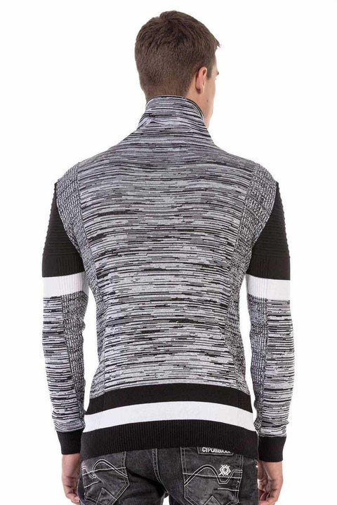 CP250 Shawl Collar Textured Men's Sweater