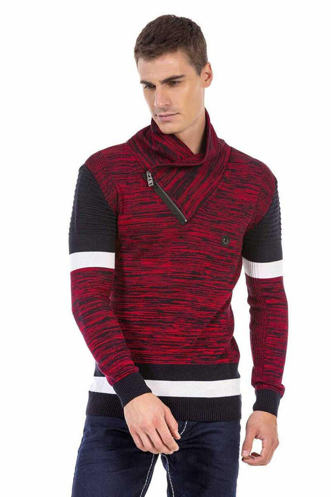 CP250 Shawl Collar Textured Men's Sweater