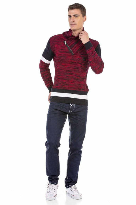 CP250 Shawl Collar Textured Men's Sweater