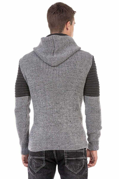 CP253 Collared Hooded Men's Sweater