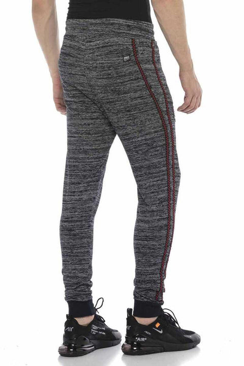 CR119 Side Striped Low Waist Slim Bottom Tracksuit