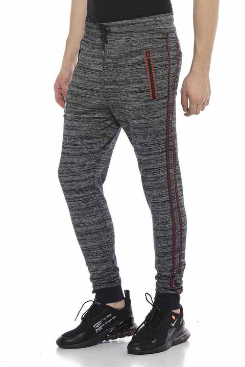 CR119 Side Striped Low Waist Slim Bottom Tracksuit