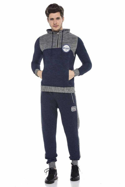 CT120 Striped Elastic Pocket Bottom Tracksuit
