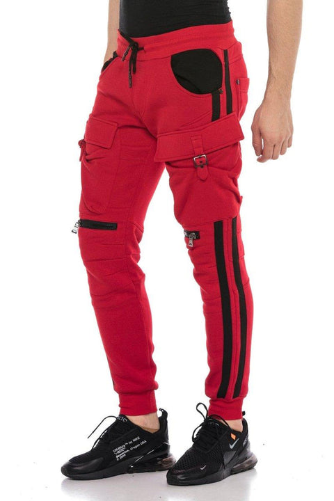 CT125 Striped Cargo Pocket Bottom Tracksuit