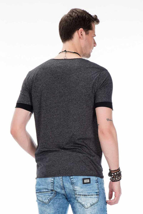 CT425 Wide Collar Comfortable Men's T-Shirt