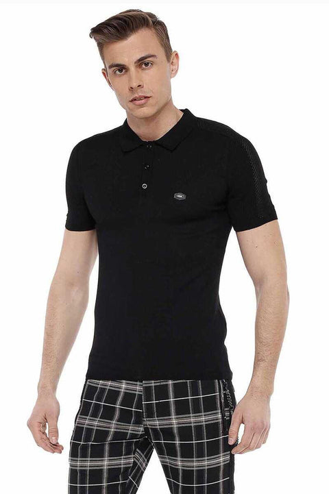 CT517 Polo Neck Slim Fit Men's Knitwear T-Shirt