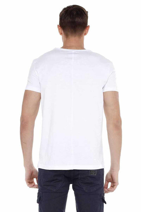 CT522 Men's Wide Collar Basic T-Shirt