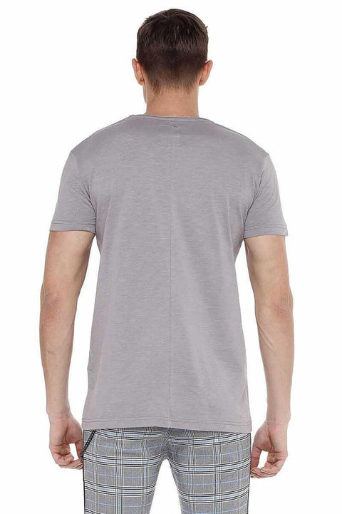 CT522 Men's Wide Collar Basic T-Shirt