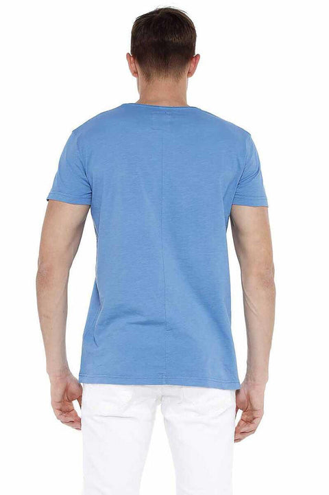 CT522 Men's Wide Collar Basic T-Shirt
