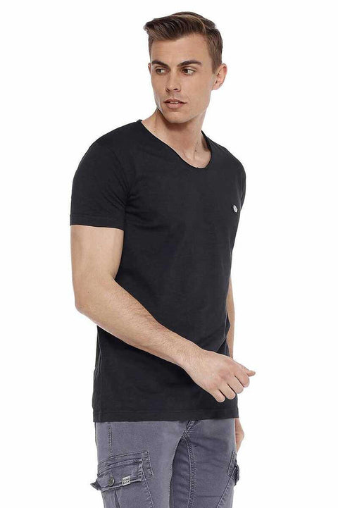 CT522 Men's Wide Collar Basic T-Shirt