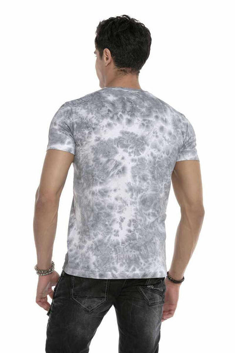 CT629 Patterned Vintage Biker T-Shirt